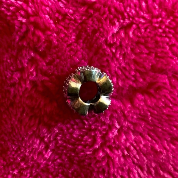 Retired Pandora Sparkly Pear Spacer - Picture 2 of 3